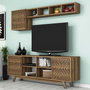 Hanah Home Mueble de TV Inci - Walnut